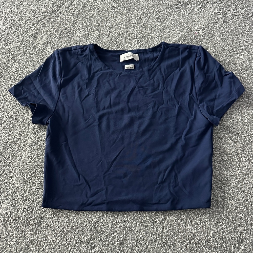 Babaton Deep Blue Crop Top